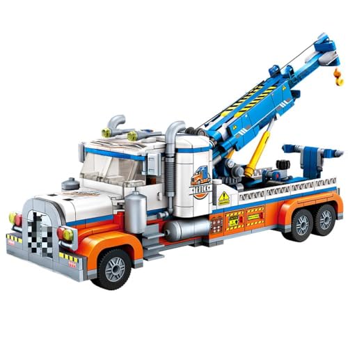 Technik Sportwagen Bausteine Set für Schwerlast-Abschleppwagen, 781 Klemmbausteine Auto Bausatz Supersportwagen Modellbausatz, MOC Car Rennwagen Modellauto Spielzeug Geschenk Erwachsene Kinder (1618) von JUCYJULY