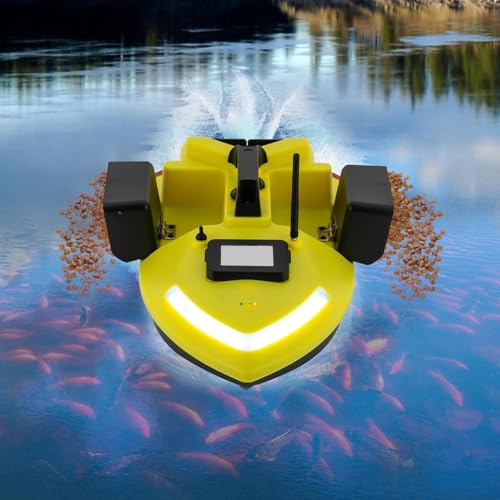 JUDEMII Futterboot mit Cruise Control System und GPS,2 Kg Futterlieferung Laden 500m 2,4 G Ferngesteuerte Boote, Doppelmotor Fischköderboot, 12000mAh JUDEMII Futterboot mit Cruise Control System und GPS,2 Kg Futterlieferung Laden 500m 2,4 G Ferngesteuerte Boote, Doppelmotor Fischköderboot, 12000mAh von JUDEMII