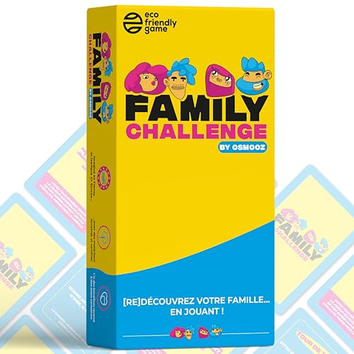 Family Challenge - Jeux de société Famille - Questions et Défis Amusants Pour Enfants et Adultes - Jeu de Cartes dès 8 Ans by Osmooz von JUDUKU