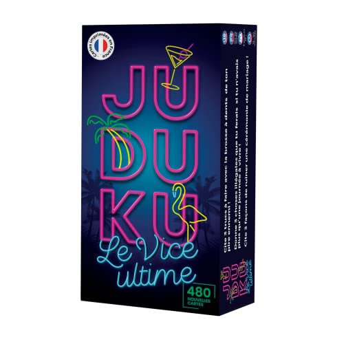 Juduu – Le Vice Ultime – Gesellschaftsspiel für Apero & Abende – limitierte Edition – 480 Karten hergestellt in Frankreich von JUDUKU