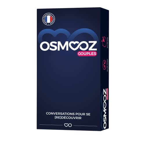 OSMOOZ Paar-Spiel – 180 Karten hergestellt in Frankreich – Geschenkidee für Damen & Herren – Gesellschaftsspiel, Blau von JUDUKU