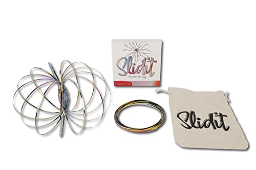 JUEGACONMIGO SLIDIT Flow Ring 2 Stück Edelstahl Flow Ringe mit Stoffbeutel zur Aufbewahrung Multisensorisches Spielzeug Anti-Stress für alle Altersgruppen JUEGACONMIGO SLIDIT Flow Ring 2 Stück Edelstahl Flow Ringe mit Stoffbeutel zur Aufbewahrung Multisensorisches Spielzeug Anti-Stress für alle Altersgruppen von JUEGACONMIGO