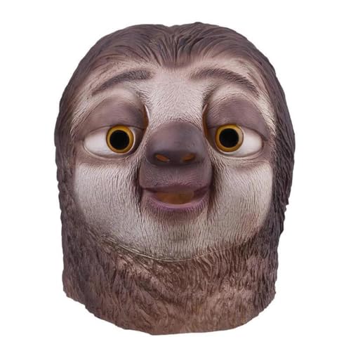 JUELIN Zootopias Faultier Cosplay Masken Halloween Maske Karneval Ostern Maske für Halloween Party Requisiten JUELIN Zootopias Faultier Cosplay Masken Halloween Maske Karneval Ostern Maske für Halloween Party Requisiten von JUELIN