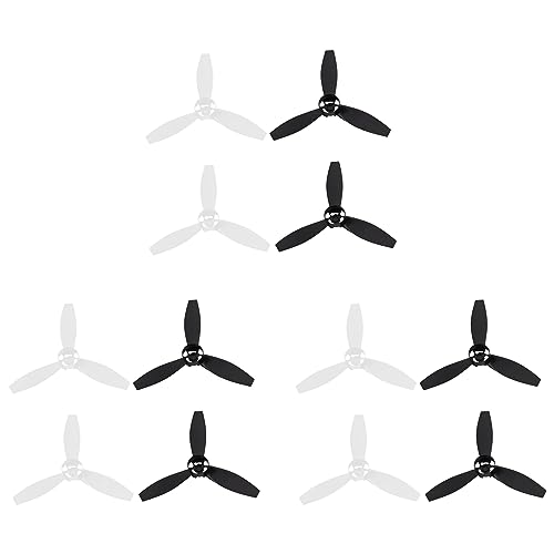 JUFUM 12 Propeller Requisiten Ersatzteile Klingen für Parrot Bebop 2 Drohne Schwarz von JUFUM