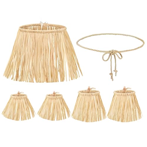 JUFYVO 6pcs Vogelscheuche Kostüm Zubehör Hals Arm Knöchel Krawatten Zubehör Bast Vogelscheuche Stroh Kit Karneval Vogelscheuche Cosplay für Halloween Cosplay Party von JUFYVO