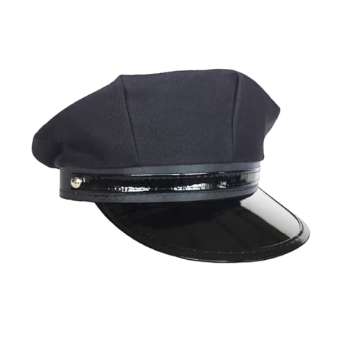 JUFYVO Chauffeurhut Klassische Vintage Newsboy Cap Neuheit Taxifahrer Kostüm Hut Cosplay Verkleidung Kostüm für Erwachsene von JUFYVO