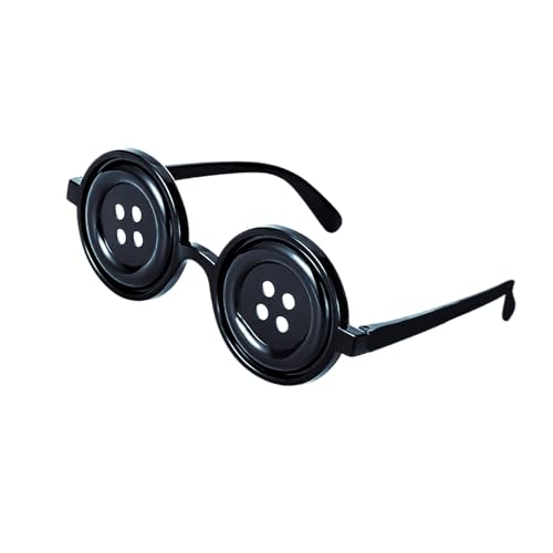 JUFYVO Knopfaugen Brille Cosplay Brillen Requisiten Coraline Merchandise Halloween Cosplay Kostüm für Frauen Mädchen von JUFYVO