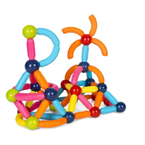 JUGATOYS Magnetisches Bauset für Kinder, 84 Teile, Bunte Magnetblöcke für Jungen und Mädchen ab 3 Jahren, fördert Kreativität und logisches Denken JUGATOYS Magnetisches Bauset für Kinder, 84 Teile, Bunte Magnetblöcke für Jungen und Mädchen ab 3 Jahren, fördert Kreativität und logisches Denken von JUGATOYS