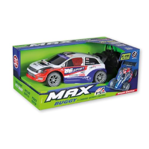 JUGATOYS - RC Spielzeugauto - Max Buggy - RC - Frequenz 27 MHz und Maßstab 1:16 - Fernbedienung - 15 km/h hohe Geschwindigkeit - für Jungen und Mädchen ab 3 Jahren - 26 x 13 x 10 cm JUGATOYS - RC Spielzeugauto - Max Buggy - RC - Frequenz 27 MHz und Maßstab 1:16 - Fernbedienung - 15 km/h hohe Geschwindigkeit - für Jungen und Mädchen ab 3 Jahren - 26 x 13 x 10 cm von JUGATOYS