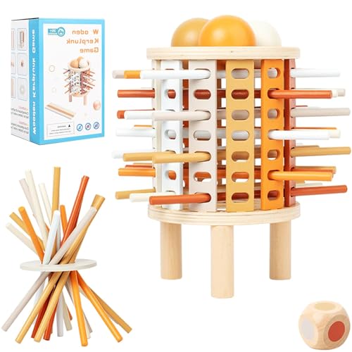 Montessori Spiel Brettspiel aus Holz, 35 Stück Bunte Holzstäbchen Würfelspiel Lernspielzeug ab 3 4 5 6 Jahre Mathematik Feinmotorik Spielzeug Zählspielzeug Familienspiel Reisespiel für Kinder Montessori Spiel Brettspiel aus Holz, 35 Stück Bunte Holzstäbchen Würfelspiel Lernspielzeug ab 3 4 5 6 Jahre Mathematik Feinmotorik Spielzeug Zählspielzeug Familienspiel Reisespiel für Kinder von JUGGPENG