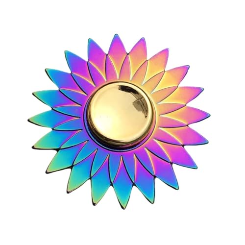 JUGUTA Handkreisel, 1 Stück, Fidget Spinner Metall Edelstahl, Lotus Design, Antistress Spielzeug, Farbverlauf-Effekt, Maße 6.3X6.3X1.3Cm. JUGUTA Handkreisel, 1 Stück, Fidget Spinner Metall Edelstahl, Lotus Design, Antistress Spielzeug, Farbverlauf-Effekt, Maße 6.3X6.3X1.3Cm. von JUGUTA