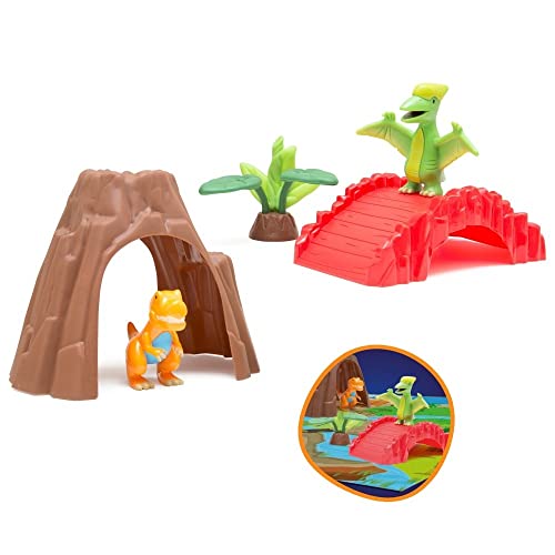 JUINSA Set mit 2 Dinosauriern mit Play Set, Box 32 x 15 x 25 von JUINSA