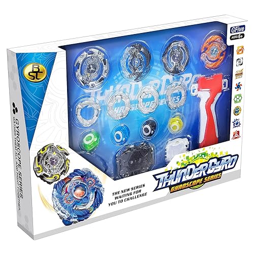 Juinsa Set mit 4 Kreiseln aus Metall mit Launcher, Box 37 x 25 Juinsa Set mit 4 Kreiseln aus Metall mit Launcher, Box 37 x 25 von Juinsa