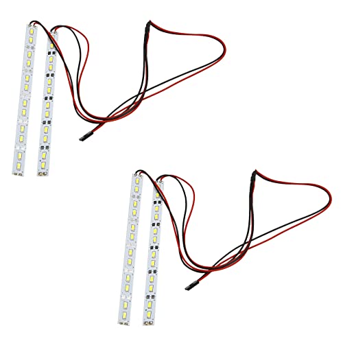 JUJNE 2 x 24 Chassis Light Aluminium 6 V für 1/10 1/8 RC Car Crawler von JUJNE