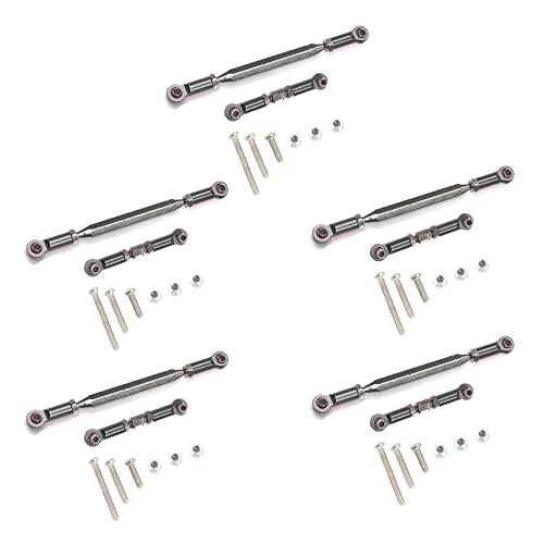 JUJNE 5 x verstellbare Lenkstange aus Metall Servo Link Zugstange für MN D90 D99 MN-90-45, JUJNE 5 x verstellbare Lenkstange aus Metall Servo Link Zugstange für MN D90 D99 MN-90-45, von JUJNE