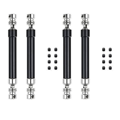 JUJNE Cvd Antriebswelle aus Metall, 4 Stück, 110-160 mm für 1/10 RC Rock Crawler Axial Scx10 90046 Trx4, Schwarz JUJNE Cvd Antriebswelle aus Metall, 4 Stück, 110-160 mm für 1/10 RC Rock Crawler Axial Scx10 90046 Trx4, Schwarz von JUJNE