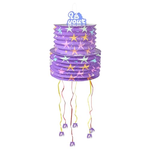 JUJNE Kinder-Party-Piñata-Spielzeug, Geschenk, Mädchen, Happy Birthday, Party-Dekoration, Zubehör, gefülltes Konfetti, Überraschung, einfache Installation von JUJNE