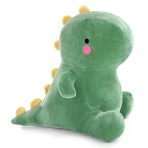 JUJUCAT Dinosaurier Kuscheltier Plüschtier, Dino Plüschtier Plüschsaurier, Dinosaurier Kuscheltier groß XXL Kissen Puppe für Erwachsene und Kinder Geschenke (Grün, 50 cm(2 0 Zoll)) von JUJUCAT