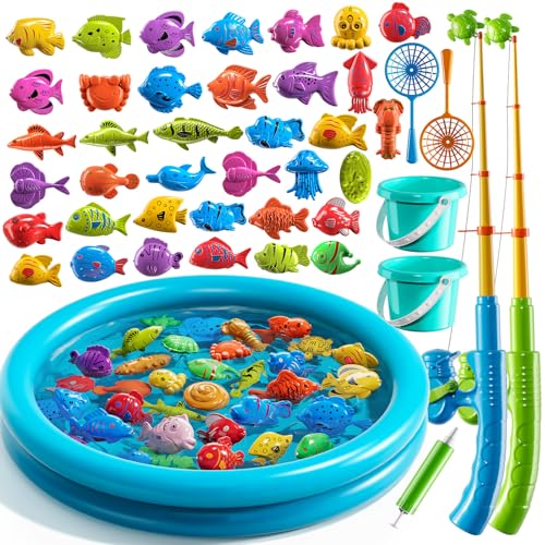 JUKUDAHU Magnet-Angelspielzeug für Kinder ab 3 Jahren – Bad-Pool-Spielzeug, Stangennetz, Wasserspielzeug, Pool-Spielzeug, Kleinkind-Spiele, Jungen, Mädchen, Kinderspiele im Alter von 3 4 5 6 Jahren JUKUDAHU Magnet-Angelspielzeug für Kinder ab 3 Jahren – Bad-Pool-Spielzeug, Stangennetz, Wasserspielzeug, Pool-Spielzeug, Kleinkind-Spiele, Jungen, Mädchen, Kinderspiele im Alter von 3 4 5 6 Jahren von JUKUDAHU