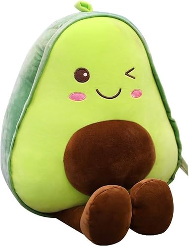 Avocado-Plüschkissen, weiches großes Avocado-Plüschtier, Avocado-Form, Wurfkissen, bezauberndes Obstkissen, Plüschpuppe für Zuhause, Dekoration, Kinderspielzeug, Geschenk von JULAN