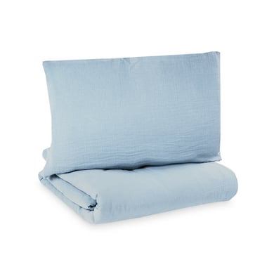JULIUS ZÖLLNER Bettwäsche Musselin denim 100 x 135cm von Julius Zöllner