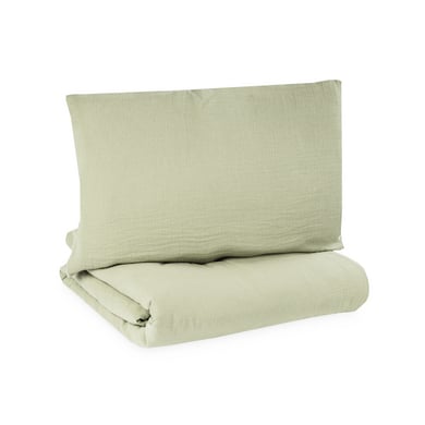 JULIUS ZÖLLNER Bettwäsche Musselin lime 80/80+35/40 von Julius Zöllner