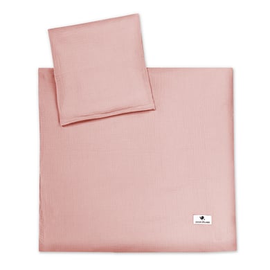 JULIUS ZÖLLNER Bettwäsche Terra dusty rose 80 x 80 cm von Julius Zöllner