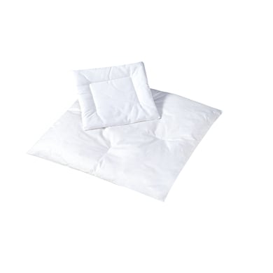 JULIUS ZÖLLNER Kindersteppbett-Set Feder-Daune 35 x 40 cm / 80 x 80 cm von Julius Zöllner