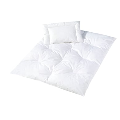 JULIUS ZÖLLNER Kindersteppbett-Set Feder-Daune 40 x 60 cm / 100 x 135 cm von Julius Zöllner