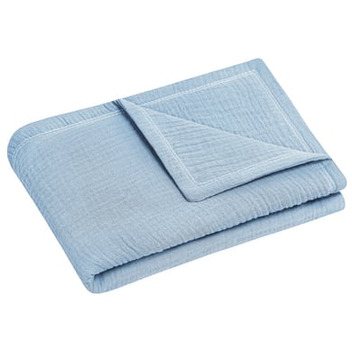 JULIUS ZÖLLNER Kuscheldecke Musselin denim 70 x 100 cm von Julius Zöllner