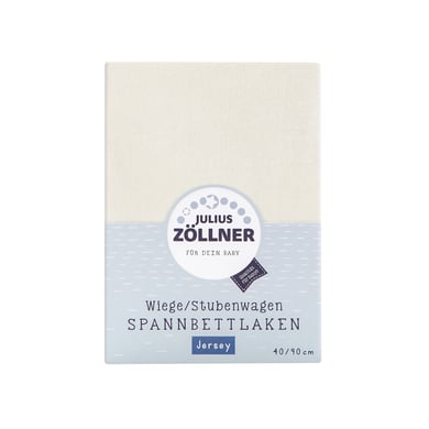 JULIUS ZÖLLNER Spannbetttuch Jersey für Wiege ecru von Julius Zöllner