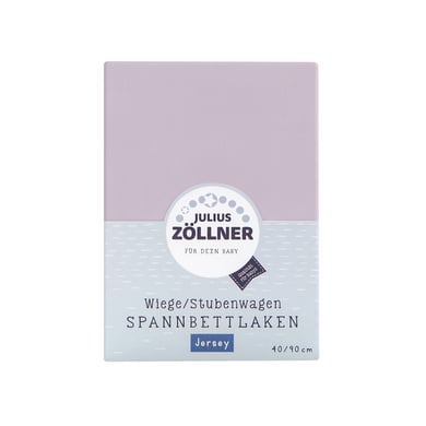 JULIUS ZÖLLNER Spannbetttuch Jersey für Wiege flieder von Julius Zöllner