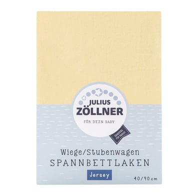 JULIUS ZÖLLNER Spannbetttuch Jersey für Wiege vanille von JULIUS ZÖLLNER