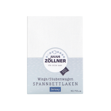 JULIUS ZÖLLNER Spannbetttuch Jersey für Wiege weiß von JULIUS ZÖLLNER