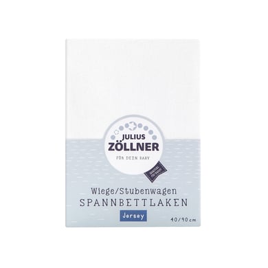 JULIUS ZÖLLNER Spannbetttuch Jersey für Wiege weiß von JULIUS ZÖLLNER