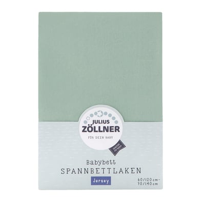 JULIUS ZÖLLNER Spannbetttuch Jersey salbei 70 x 140 cm von Julius Zöllner