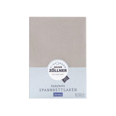 JULIUS ZÖLLNER Spannbetttuch Jersey taupe 70 x 140 cm von Julius Zöllner