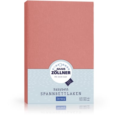 JULIUS ZÖLLNER Spannbetttuch Jersey terra 70 x 140 cm von Julius Zöllner
