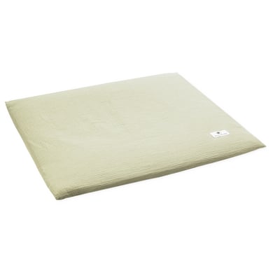 JULIUS ZÖLLNER Wickelauflagenbezug Musselin lime 85 x 75 cm von Julius Zöllner