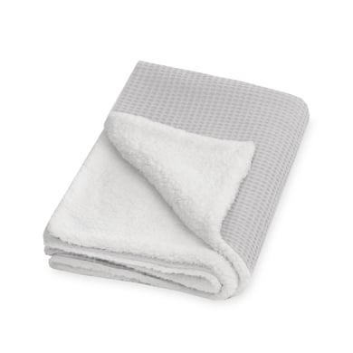 JULIUS ZÖLLNER Winterdecke Waffelpiqué Light grey nordic 70 x 100 cm von Julius Zöllner