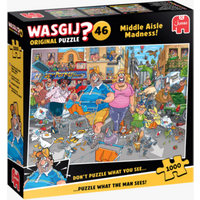 JUMBO SPIELE 1110100505 Puzzle 1000 Teile Wasgij Original 46 - Warenhaus-Wahnsinn! von JUMBO SPIELE