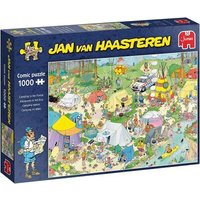 JUMBO SPIELE 19086 Puzzle 1000 Teile Jan van Haasteren - Camping im Wald von JUMBO SPIELE