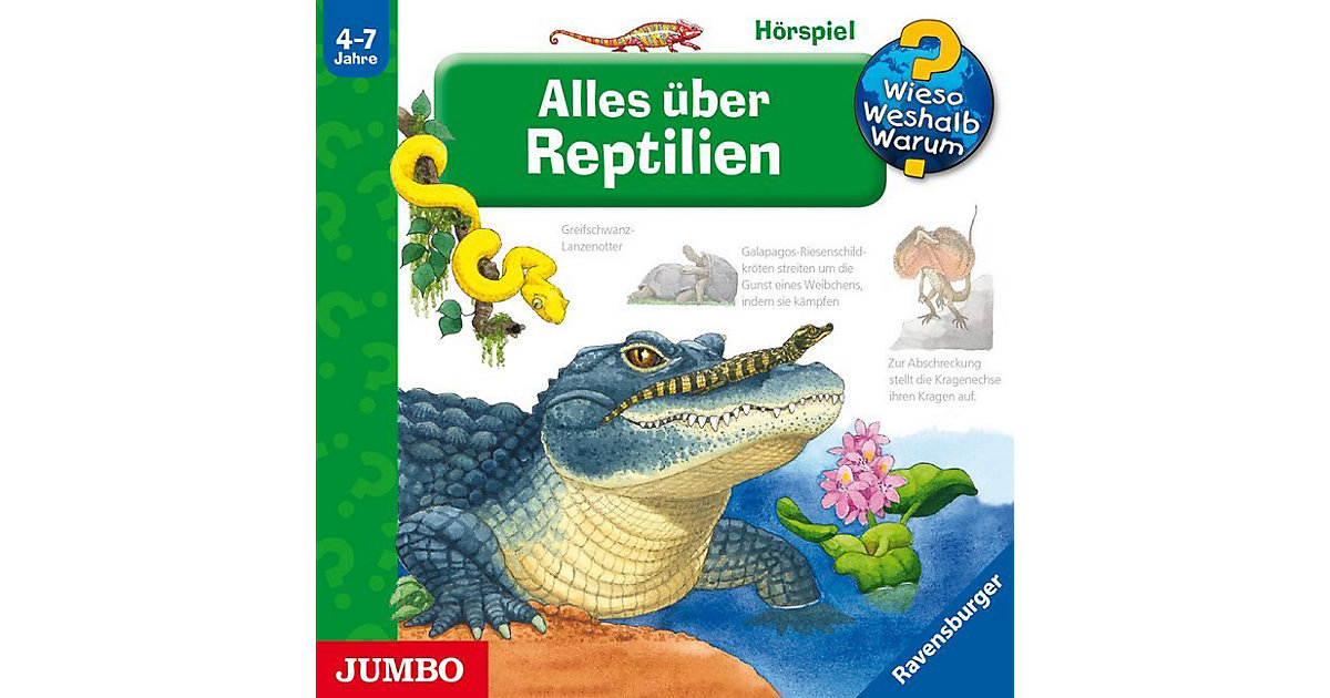 Alles über Reptilien, 1 Audio-CD Hörbuch von JUMBO Verlag