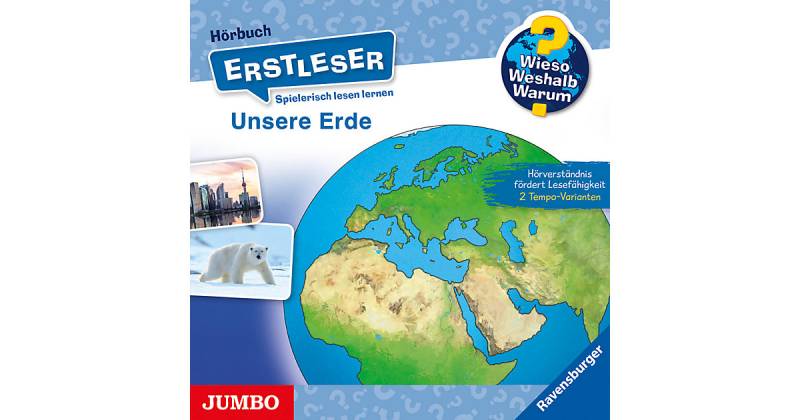 Wieso? Weshalb? Warum? Erstleser. Unsere Erde, 1 Audio-CD Hörbuch von JUMBO Verlag