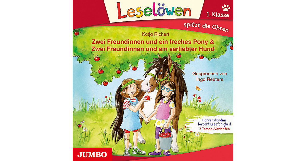 Zwei Freundinnen und ein freches Pony & Zwei Freundinnen und ein verliebter Hund, Audio-CD Hörbuch von JUMBO Verlag