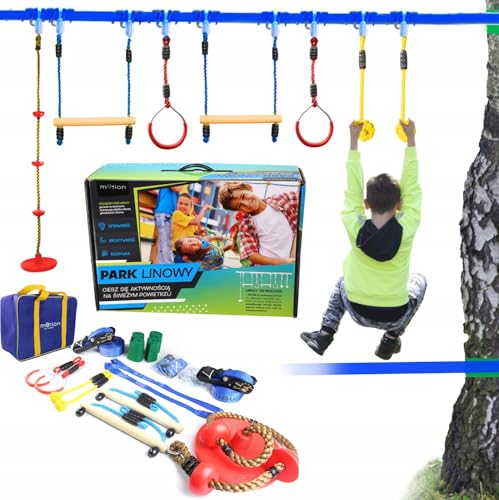 JUMI Seilpark tragbares Set Hindernisparcours Kinder aktives Spielzeug im Freien von JUMI