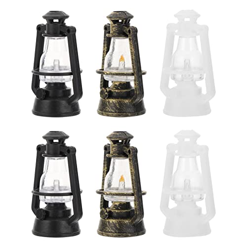 JUMPLAWN Puppenhaus-petroleumlampen-Set Miniatur-szenenzubehör 6-teilig Gefälschte Petroleumlampen Jungen Und Mädchen Spielzeug Puppenhaus Petroleumlampen Für Jungen Und Mädchen von JUMPLAWN