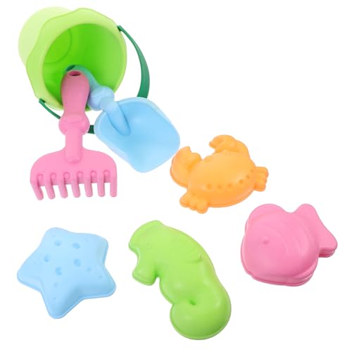 JUMPLAWN 1 Satz 7 Stück Strand Aus Weichem Kleber Seespielzeug Wasserspielzeug Strandspielspielzeug Sandstrandspielzeug Aus Sandform Kinderspielzeug Zufällige Farbe von JUMPLAWN