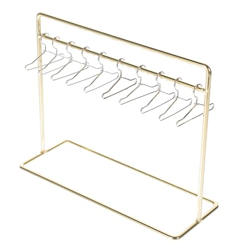JUMPLAWN 1 Satz Mini-Aufhänger Kleiderständer für Puppen Mini-Kleiderbügel puppenhaus zubehör Puppenregal und Aufhänger Puppenaufhänger und Gestell Puppen Aufhänger Eisen von JUMPLAWN
