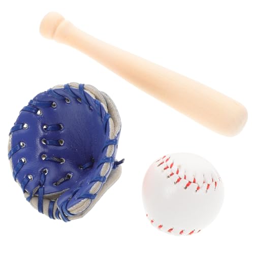 JUMPLAWN 1 Satz Mini Baseball Teiliges Outdoor Spielzeugset mit Mini Baseballhandschuh und Charmanten Accessoires für Kreative Szenen und Freizeitaktivitäten von JUMPLAWN